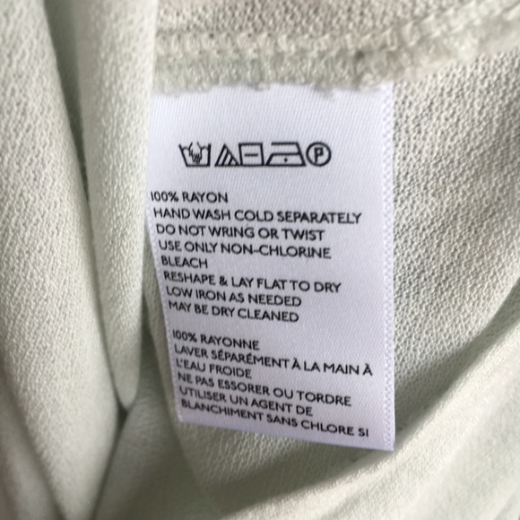 Silence+noise light green Draped Asymmetrical Tank - Picture 7 of 8